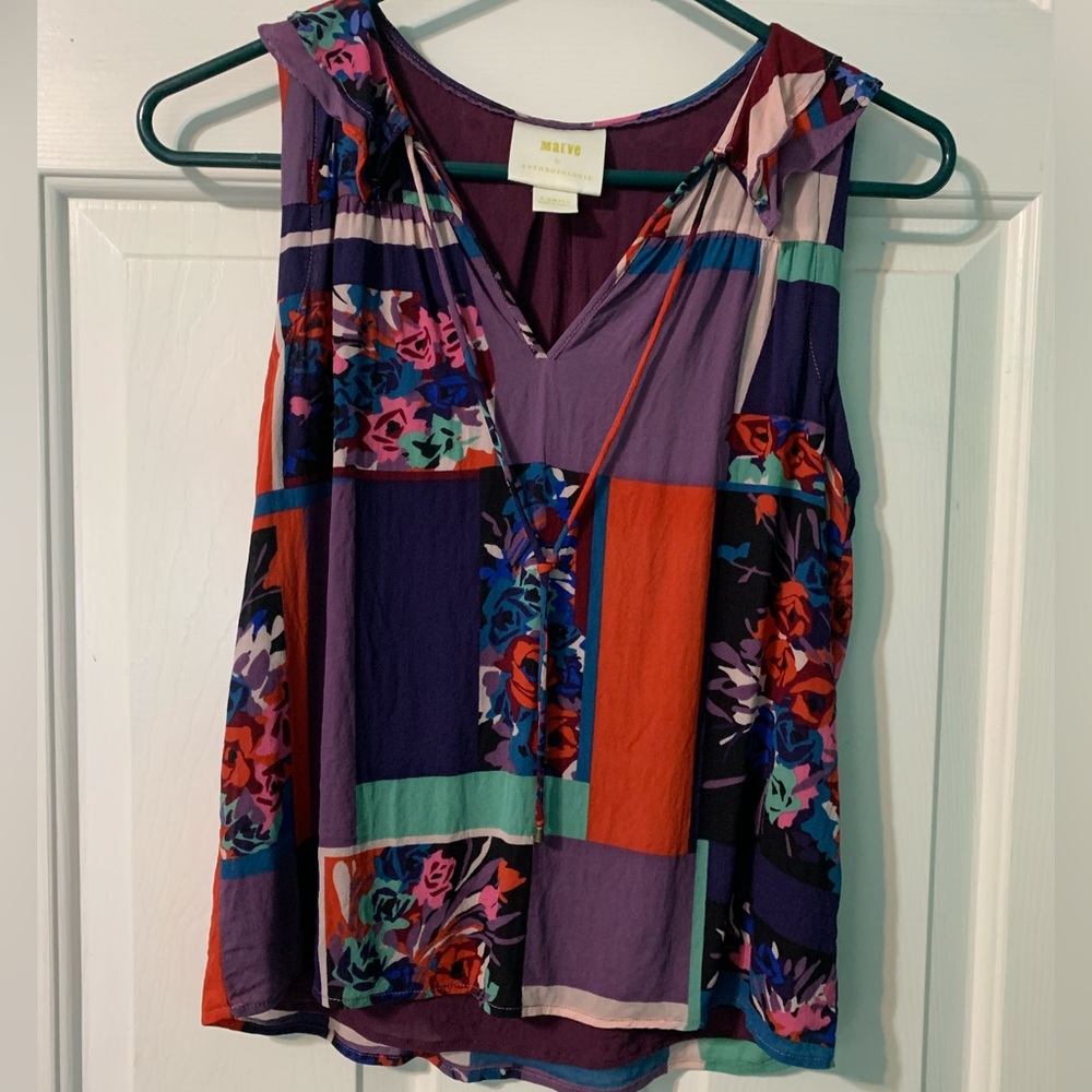 Maeve by Anthropologie women’s floral blouse size XS